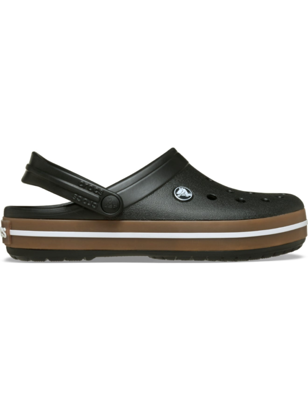 CROCS CROCBAND GUM CLOG BLACK